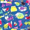 Impermeable anti-manchas lindo estampado de gato de dibujos animados película de cuero poliéster algodón lavar maquillaje caja de almacenamiento de maquillaje bolsa de tela para lápices papelería