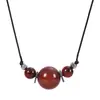 Venta Caliente Transfronteriza Amazon Colgante de Ojo de Tigre de 16MM Collar Colgante de Obsidiana Natural Amatista Venta al por Mayor