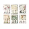 Serie Islas Fragmentadas de Yanji Set de Sobres Pequeños Vintage Material Estilo Europeo Floral Cartas de Mensaje 6 Estilos