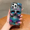 Funda para Teléfono Móvil Estilo Ins Calavera Oscura Adecuada para Apple 14Promax Elegante 15/16/13/12/11 Nicho 78P