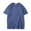 Camiseta de algodón de manga corta de verano nueva de 30 colores para jóvenes, holgada, de color liso, camiseta de manga media para usar debajo, impresión de logotipo personalizada