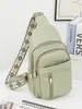 Rishang Bagagem Transfronteiriça Masculina e Feminina Bolsa de Peito Bolsa de Cintura Bolsa de Ombro Único Transversal Moda Casual Portátil Bolsa de Ombro Feminina Fábrica