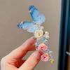 Cuerda para el cabello para niños, anillo para el cabello, línea telefónica, banda de goma para niñas, no daña el cabello, cabello muy elástico, accesorios para el cabello de flores de mariposa para bebés