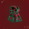 Bufanda de Punto con Árbol de Navidad Rojo, Estilo Coreano, Atmosférica, Cálida para Invierno, Versátil, Calentador de Cuello Regalo de Navidad para Pareja Estudiante