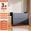 Gabinete de Almacenamiento para el Hogar Gabinete de Almacenamiento de Acero Librero para Dormitorio Gabinete de Almacenamiento de Múltiples Niveles de Pie para Sala de Estar Balcón con Puerta Gabinete de Hierro