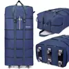 Saco de envio grande capacidade armazenamento mudança edredom roupas roda universal com rodas mala de viagem