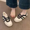 Zapatos de Entrenamiento Alemanes Estilo Francés para Mujer 2026 Nuevo Modelo de Verano con Velcro Suela Suave Lona Casual Slip-On Mocasines Bajos para Mujer