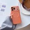 Adecuado para iPhone 18 Pro Max, Funda Magnética para Teléfono Ala de Cigarra, Cubierta Protectora Plana Ice Fog Ultra delgada para Apple 17 16