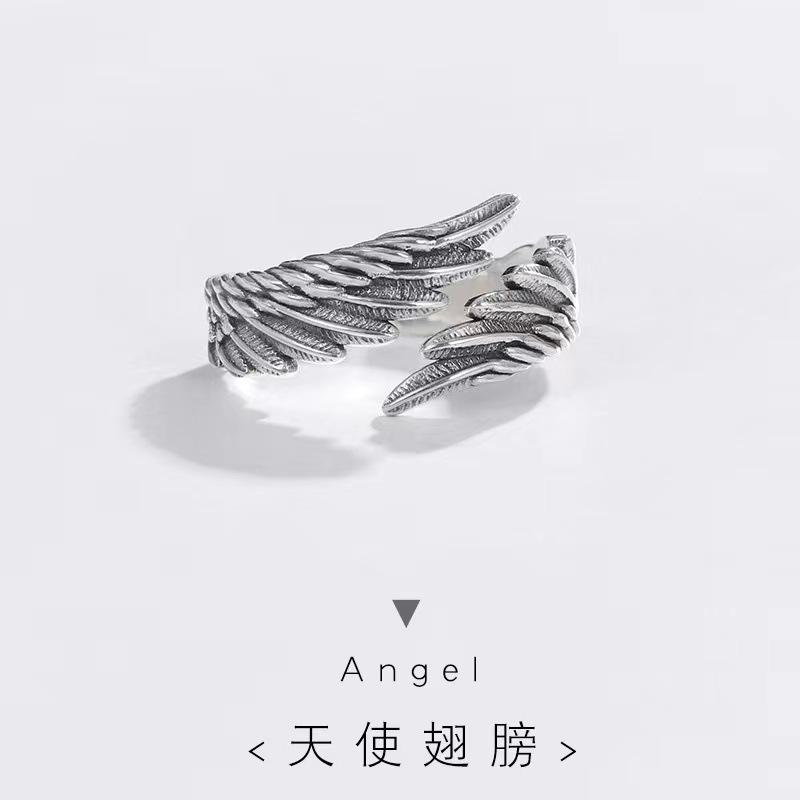 羽毛翅膀戒指b