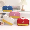 Bolsa Portátil Popular para Armazenamento Médico, Kit de Primeiros Socorros para Casa e Viagem, Bolsa Organizadora de Medicamentos de Emergência com Compartimentos Múltiplos em Tecido Oxford