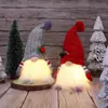 Muñeco de gorro de punto luminoso transfronterizo con luces Muñeco de Rodolfo adorno Decoraciones para ventana de Navidad