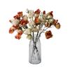 Ornatos de casa estilo country americano direto da fábrica, flores artificiais de casamento, flores decorativas, flores de simulação de rosa com borda retro de Coca-Cola