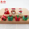 Nueva Serie Navideña 3D Casa de Muñecas DIY Pegamento de Crema Accesorios de Resina Colgante Decoración Adornos