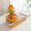 Yuerui Buena Suerte Juego de Té Automático de Viaje Souvenir de Empresa Regalo Práctico Regalo de Año Nuevo