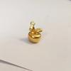 Pingente de maçã de ouro vietnamita feminino elegante corrente de clavícula simples feriado ocidental véspera de natal presente de natal