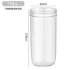 Atacado de Fábrica Pote de Conserva de Vidro Transparente 24oz Garrafa de Vidro Garrafa para Salada e Bebidas 730ml Tampa de Madeira de Bambu Lata de Conserva de Vidro para Suco