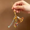 Pingente Chaveiro de Metal de Alta Qualidade, Cabacinha Oca, Estilo Chinês Cinnabar, Ornamento Fofo