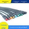 Conector Plug Macho de 2 Vias M8 Chicote Elétrico Peças Automotivas Bicicleta Elétrica Certificado à Prova d'Água IP67 Tipo de Fio Soldado