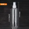 Al por mayor En stock 30ml 50ml 100ml Botellas de Plástico Transparente con Atomizador Alcohol Perfume Spray de Presión Botellas Reutilizables