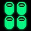 Tapa de válvula de neumático luminosa tapa de válvula de coche boquilla de aire para neumático de vacío de coche eléctrico decoración de cubierta de núcleo de válvula luminosa
