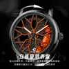 Reloj Nuevo Estilo de Aleación con Rueda Giratoria Genial y Decoración Deportiva Luminosa para Adolescentes, Reloj de Moda Transfronterizo