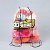 Bolsa de almacenamiento de gran capacidad a prueba de polvo se puede imprimir con un logotipo, bolsa de almacenamiento transparente visible para muñecas, bolsa de almacenamiento para juguetes y figuras