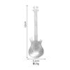 Amazon 304 colher de aço inoxidável colher de guitarra colher de café colher de gelo colher de bar de música colher de caneca