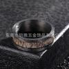 Anillo de Acero de Tungsteno de 8 mm con Patrón de Martillo de Moda Transfronteriza Estilo Pareja Astas Anillo de Boda para Hombre Venta al por Mayor