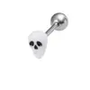 Barra para piercing de cuerpo humano transfronteriza, piercing acrílico para la lengua, acero inoxidable, joyería de Halloween, adornos perforados para la lengua al por mayor