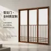 Puerta de Vidrio Corrediza Estilo Granero Retro Francés Personalizada Madera Maciza Estilo Vintage Puerta de Dormitorio Riel Puerta Fantasma Puerta Colgante