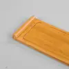 Bandeja de té de rollo de bambú al por mayor del fabricante, Bandeja para preparación de té seco, Juego de té Kung Fu, Bandeja para servir té