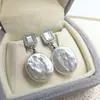 Pendientes de Perla de Agua Dulce Azucarillo Botella de Perfume Belleza para Mujer Aguja S925 Lujo Accesible Pendientes de Nicho Combinación Otoño e Invierno Estilo Ins