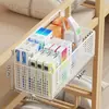 Cesta colgante para mesita de noche de dormitorio caja de medicinas caja de almacenamiento gran capacidad estante colgante de medicinas para cama de dormitorio estante de mesita de noche