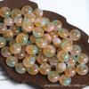 Nuevas 6x 10mm resina abaco bibo cuentas hechas a mano diy cuentas sueltas pulsera cadena de teléfono móvil cuentas acrílicas