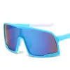 Óculos de Ciclismo Fashionáveis de Peça Única Novo Estilo, Óculos de Sol com Armação Grande, Lentes de Mercúrio, Óculos para Exterior, Protetor Solar e Óculos à Prova de Vento para Montanhismo e Ciclismo