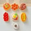 Novo Brinquedo Alimentício de Simulação de Pão Acessórios Magnéticos de Resina para Geladeira Acessórios para Grampo de Cabelo DIY com Cola de Creme Acessórios Criativos para Fivela de Sapato