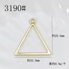 Anillo de estrella de cinco puntas de aleación galvanizada que conserva el color, joyería, colgante, pendientes hechos a mano, accesorios para el cabello, material de bricolaje, accesorios al por mayor