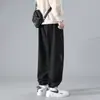 Temporada de primavera y otoño, pantalones de trabajo de algodón puro para hombre, nuevo diseño elegante, pantalones jogger deportivos, marca de moda estilo japonés, talla grande, corte holgado, pantalones largos casuales