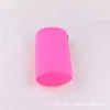 Suministro de fábrica almohada larga de silicona billetera con cremallera billetera cilíndrica nueva creativa bolsa de cosméticos al por mayor