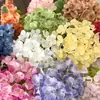 Hortensia 3D Tallo Único Hortensia Anna Arreglo de Escenario Flores Artificiales Arreglo Floral Romántico para Boda Flores Artificiales Decorativas