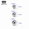 Pendientes de Aleación de Titanio F136 con Tornillos Cónicos Dentados Internos para Oreja, Studs para Cejas, Studs para Lengua, Studs para Labios, Joyería para Piercings Cabezal de Repuesto de Titanio G23