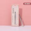 Pinzas para cejas biseladas de acero inoxidable Yousha pinzas para cejas portátiles para principiantes herramienta de maquillaje para recortar cejas pinzas para cejas herramienta de maquillaje de belleza YN014