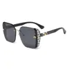Gafas de Sol para Mujer con Montura Polygonal Negra con Polvo de Brillo, Estilo Lujo Ligero, Forma de M de Gama Alta, Gafas de Sol de Celebridad de Internet de Tiktok