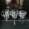 Taza Transparente de Vidrio Engrosado, Taza de Agua para el Hogar, Taza de Té, Taza Pequeña de Café, Taza de Té Creativa, Taza de Té con Leche, Taza de Cerveza