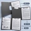 Clip para carpeta A4, clip para bloc de notas, clip horizontal multifuncional para secretaria, clip grueso para reuniones, archivo fijo de datos