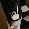 Mini Bolsa Balde Retro Portátil para Mulheres Moda Verão 2026 Simples para o Dia a Dia Texturizada Ombro Transversal