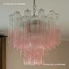 Francés Murano Lujo Ligero Nórdico Vintage Sala de Estar Cristal de Murano Comedor Iluminación Retro Villa Candelabro de Cristal