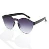 Gafas de Sol Corazón Melocotón Corazón Congelado Transparentes Gafas de Sol Color Caramelo Europeas y Americanas Gafas de Sol Oceánicas Integradas