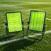Pizarra Táctica de Fútbol y Baloncesto Tipo Soporte, Magnética de Doble Cara, Borrable, Pizarra de Comando y Enseñanza para Entrenadores, Pizarra Táctica de Entrenamiento de Competición