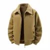 Nueva Chaqueta de Algodón Reversible 2026 para Hombre, Lavable, Forrada de Polar, Engrosada, Multibolsillos, Algodón Puro, para Personas de Mediana Edad y Mayores